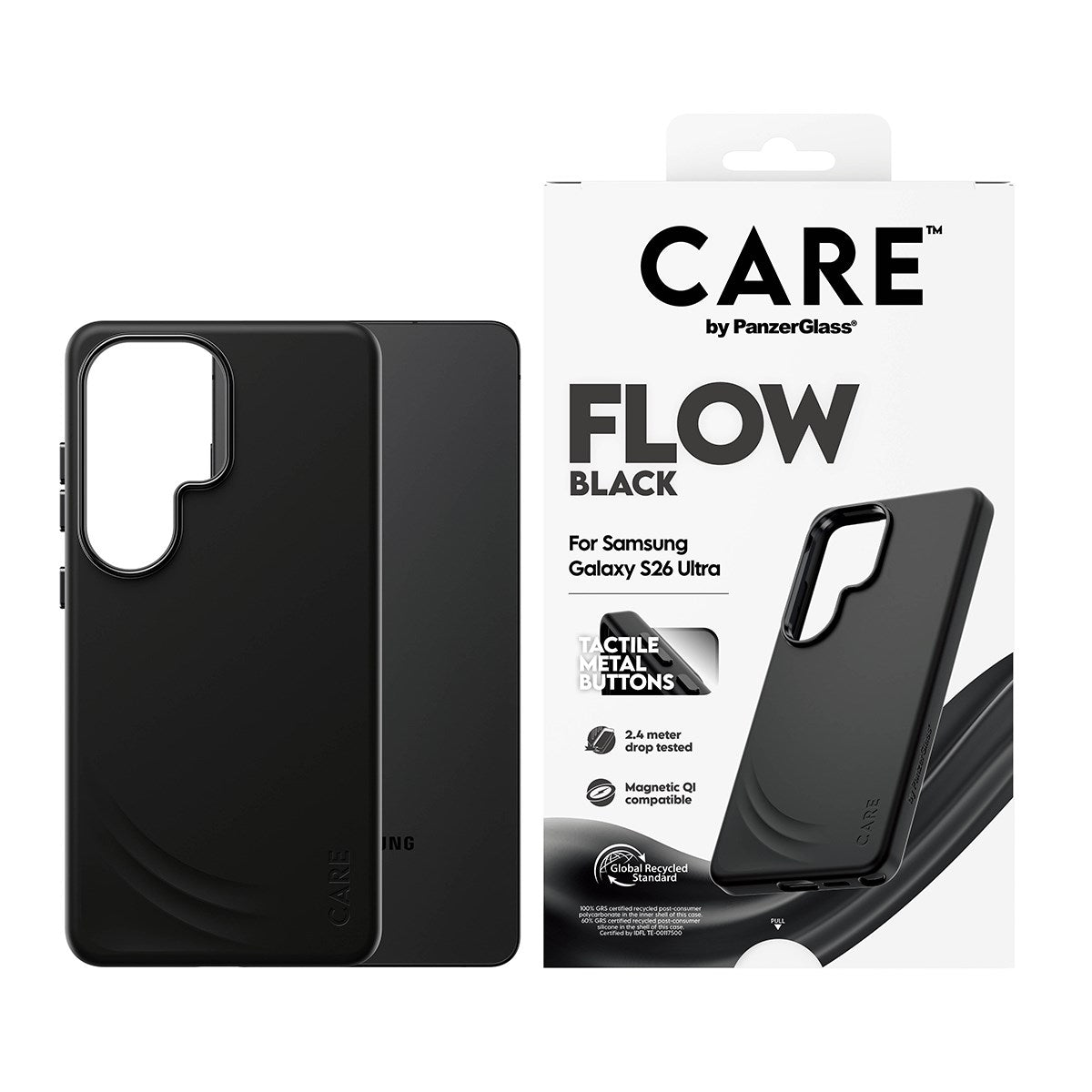 CARE™ by PanzerGlass® Flow Case Sort m. Qi Samsung Galaxy S26 Ultra